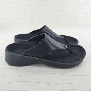 Tatami By Birkenstock Womens Black Leather Rubber Sole Sandals Shoes Sz 7 /38EU